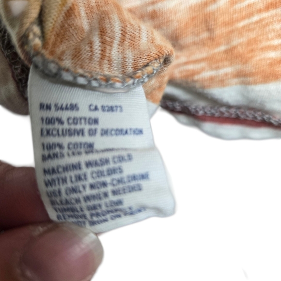 American Eagle Striped Multicolor V-Neck Men's Shirt Large - Picture 3 of 8